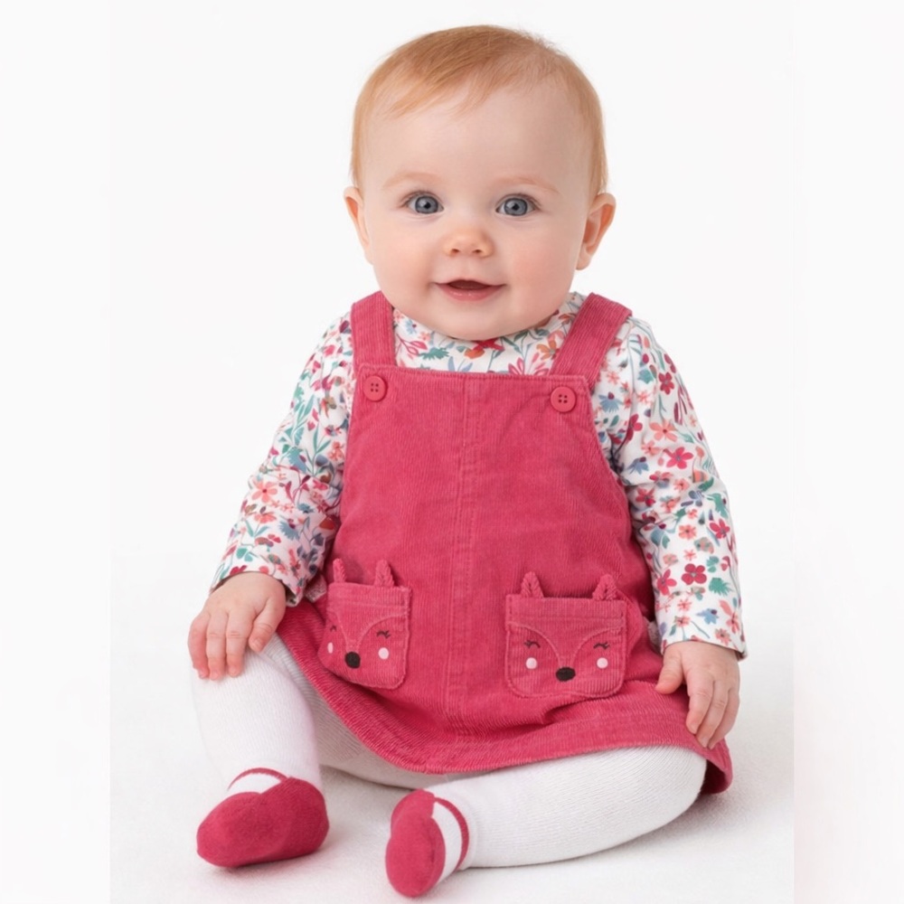 3-Piece Floral Tee & Jumper Set 6 Months